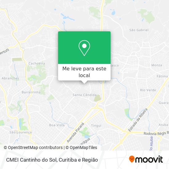 CMEI  Cantinho do Sol mapa