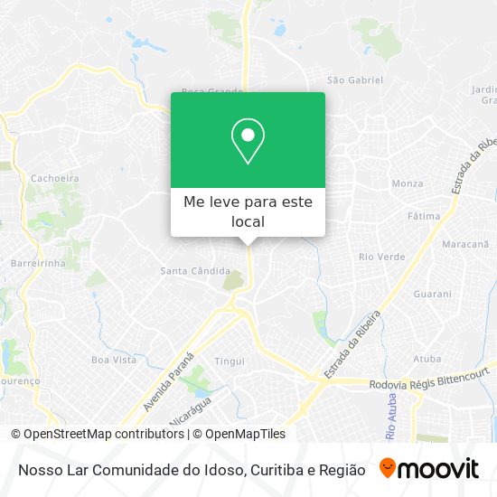 Nosso Lar Comunidade do Idoso mapa