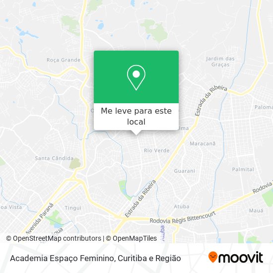Academia Espaço Feminino mapa