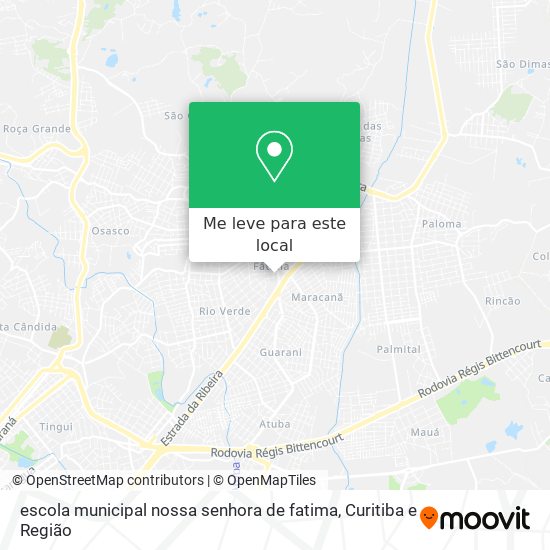escola municipal nossa senhora de fatima mapa