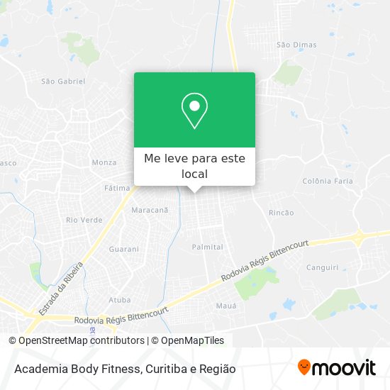 Academia Body Fitness mapa