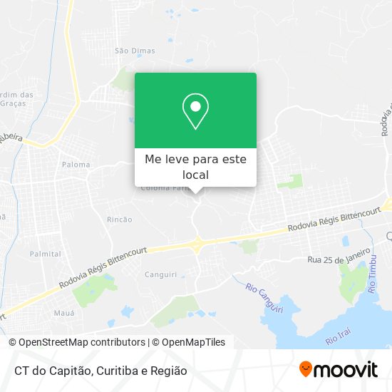 CT do Capitão mapa