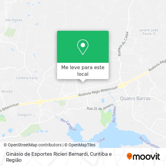 Ginásio de Esportes Ricieri Bernardi mapa