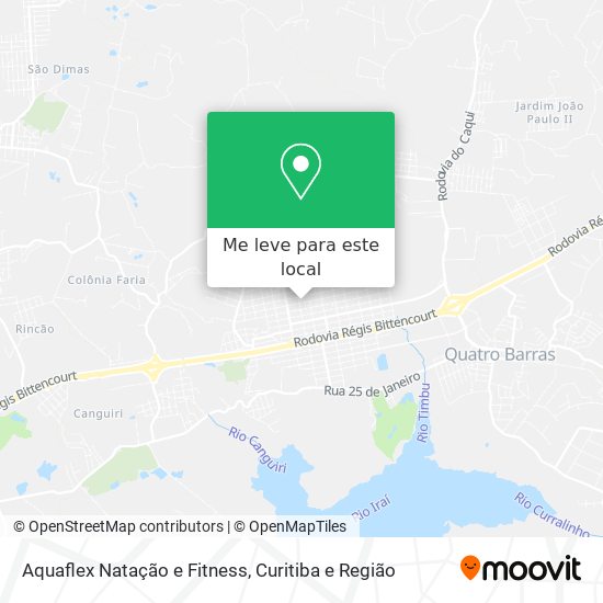 Aquaflex Natação e Fitness mapa
