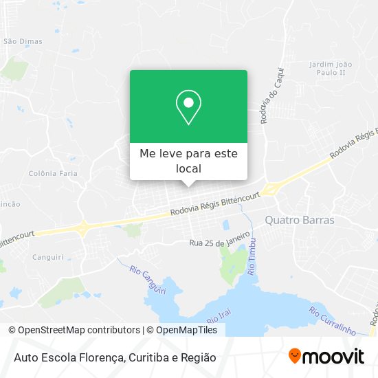 Auto Escola Florença mapa