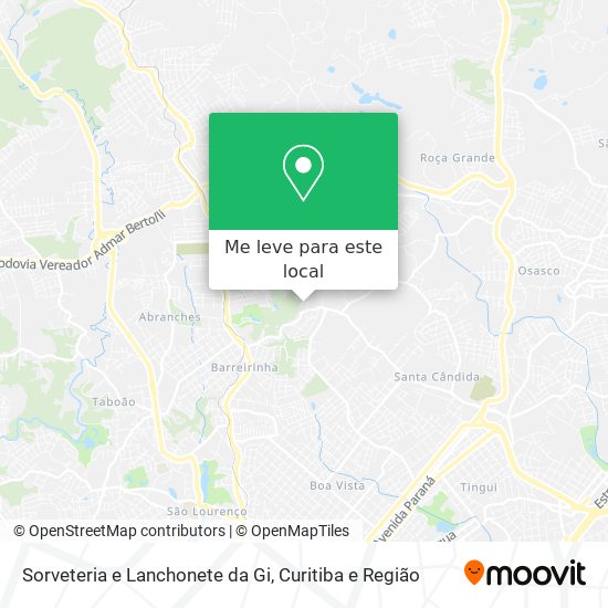 Sorveteria e Lanchonete da Gi mapa