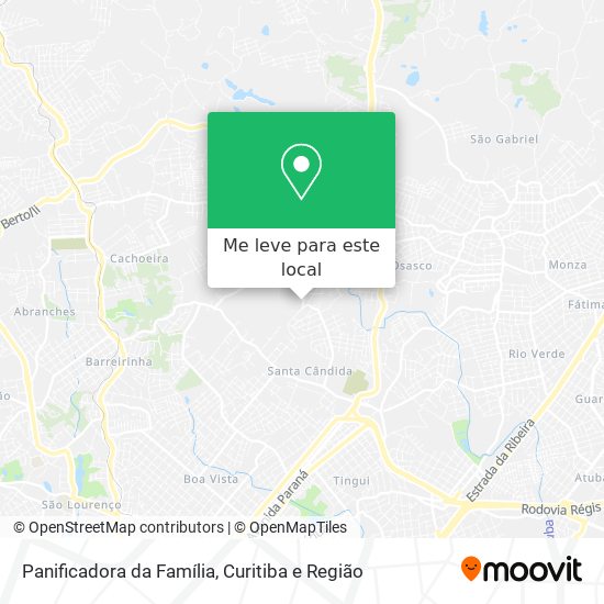 Panificadora da Família mapa
