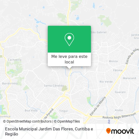 Escola Municipal Jardim Das Flores mapa
