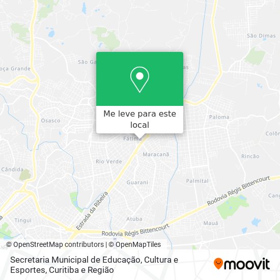 Secretaria Municipal de Educação, Cultura e Esportes mapa