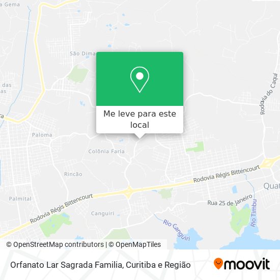 Orfanato Lar Sagrada Familia mapa