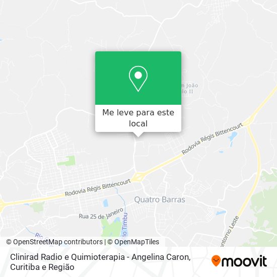 Clinirad Radio e Quimioterapia - Angelina Caron mapa