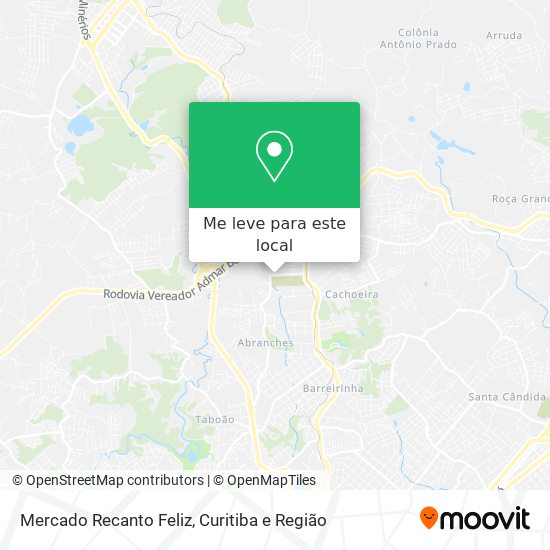 Mercado Recanto Feliz mapa