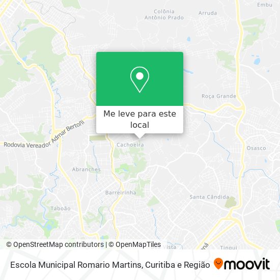 Escola Municipal Romario Martins mapa