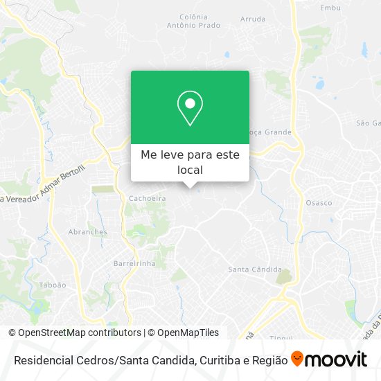 Residencial Cedros / Santa Candida mapa