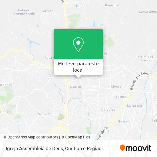 Igreja Assembleia de Deus mapa