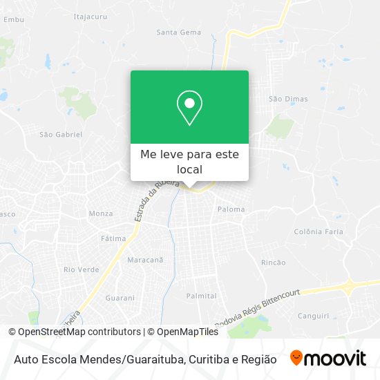 Auto Escola Mendes/Guaraituba mapa