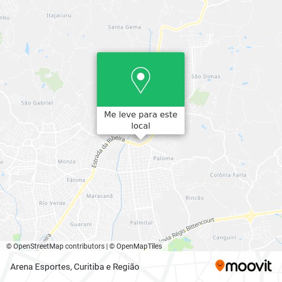 Arena Esportes mapa