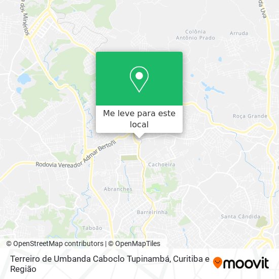 Terreiro de Umbanda Caboclo Tupinambá mapa
