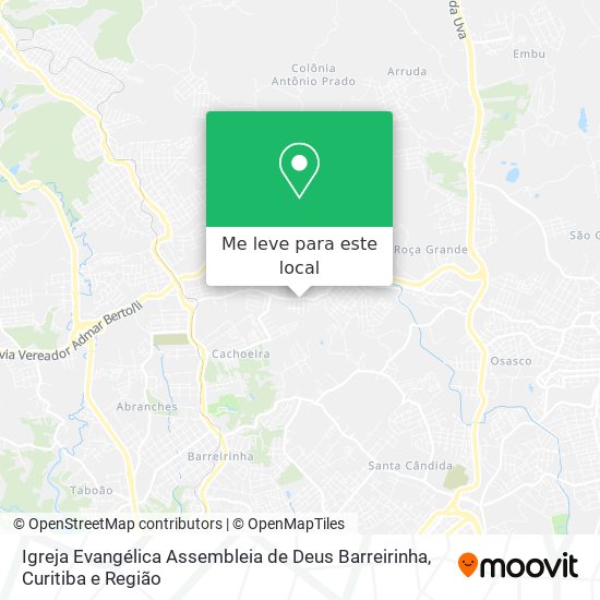 Igreja Evangélica Assembleia de Deus Barreirinha mapa