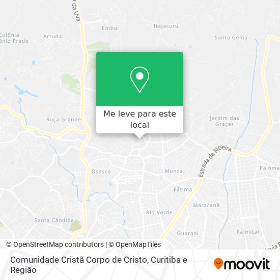 Comunidade Cristã Corpo de Cristo mapa