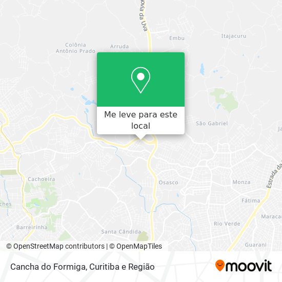 Cancha do Formiga mapa