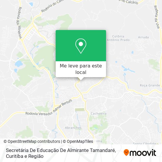 Secretária De Educação De Almirante Tamandaré mapa