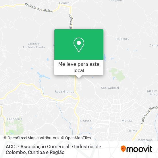 ACIC - Associação Comercial e Industrial de Colombo mapa