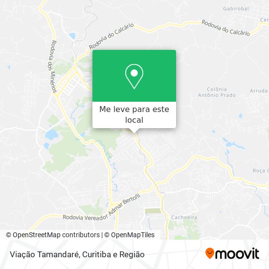 Viação Tamandaré mapa