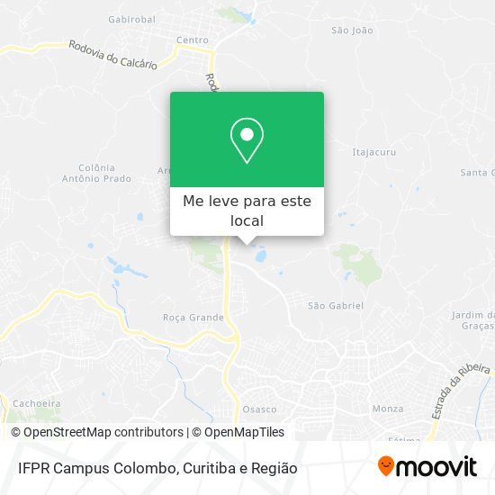 IFPR Campus Colombo mapa