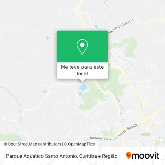 Parque Aquatico Santo Antonio mapa