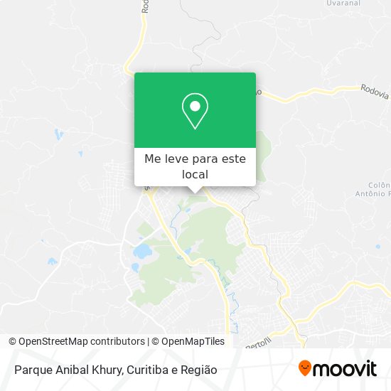Parque Anibal Khury mapa