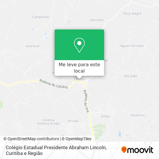 Colégio Estadual Presidente Abraham Lincoln mapa