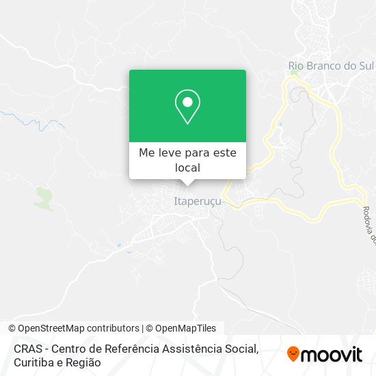 CRAS - Centro de Referência Assistência Social mapa
