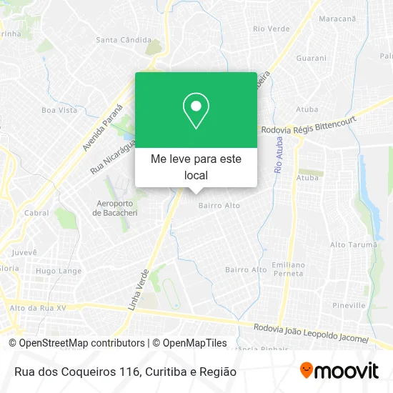 Rua dos Coqueiros 116 mapa