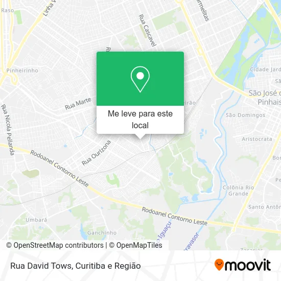 Rua David Tows mapa