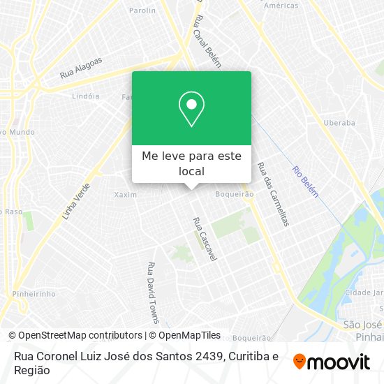 Rua Coronel Luiz José dos Santos 2439 mapa