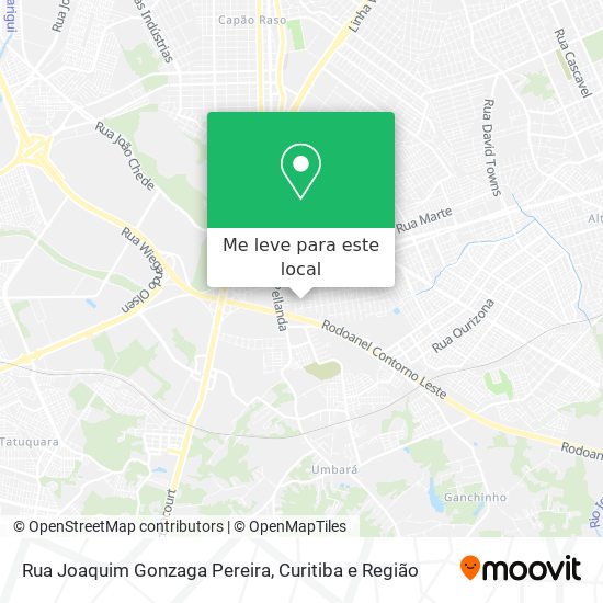 Rua Joaquim Gonzaga Pereira mapa