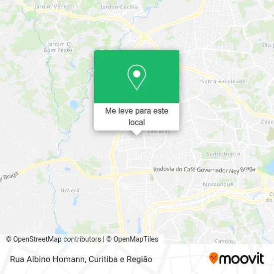 Rua Albino Homann mapa