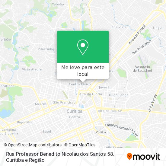 Rua Professor Benedito Nicolau dos Santos 58 mapa