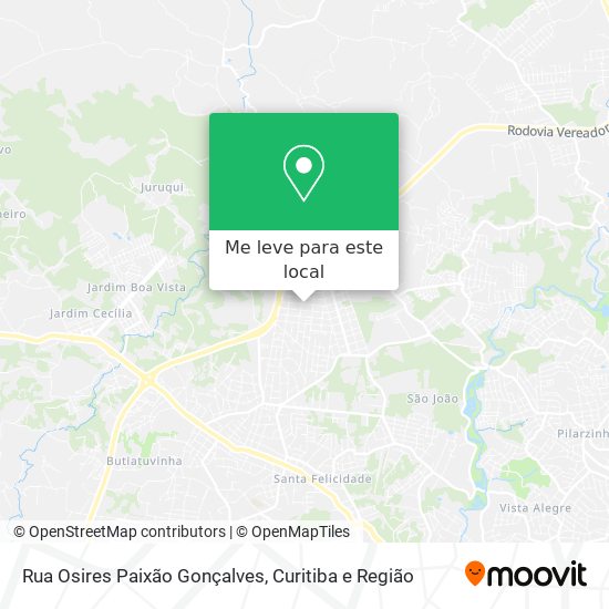 Rua Osires Paixão Gonçalves mapa