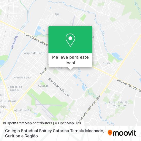 Colégio Estadual Shirley Catarina Tamalu Machado mapa
