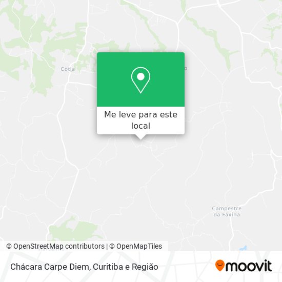 Chácara Carpe Diem mapa