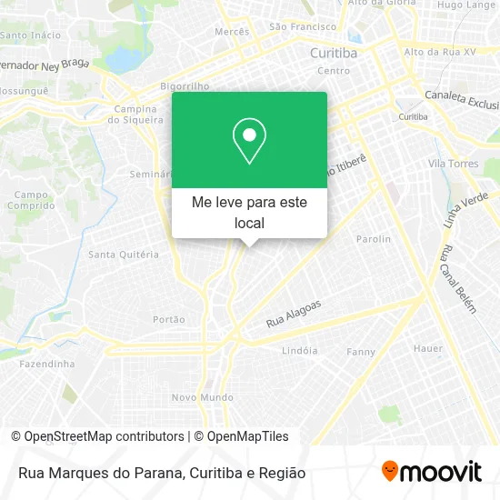 Rua Marques do Parana mapa