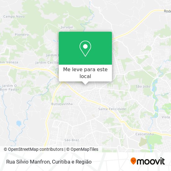 Rua Silvio Manfron mapa