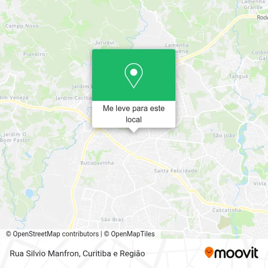 Rua Silvio Manfron mapa