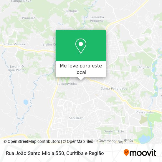 Rua João Santo Miola 550 mapa