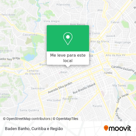 Baden Banho mapa