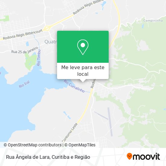 Rua Ângela de Lara mapa