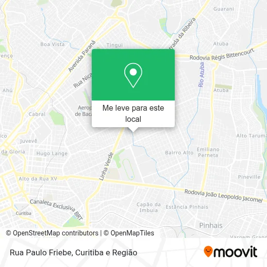 Rua Paulo Friebe mapa
