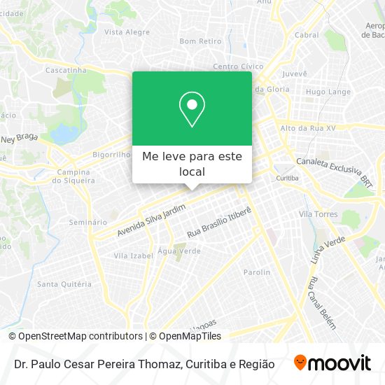 Dr. Paulo Cesar Pereira Thomaz mapa